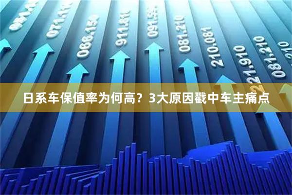 日系车保值率为何高？3大原因戳中车主痛点