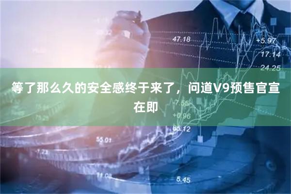 等了那么久的安全感终于来了，问道V9预售官宣在即