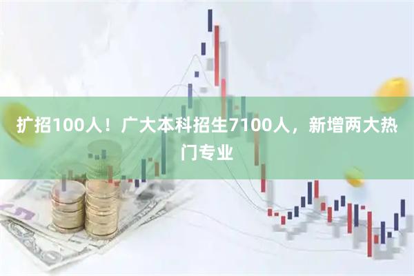 扩招100人！广大本科招生7100人，新增两大热门专业